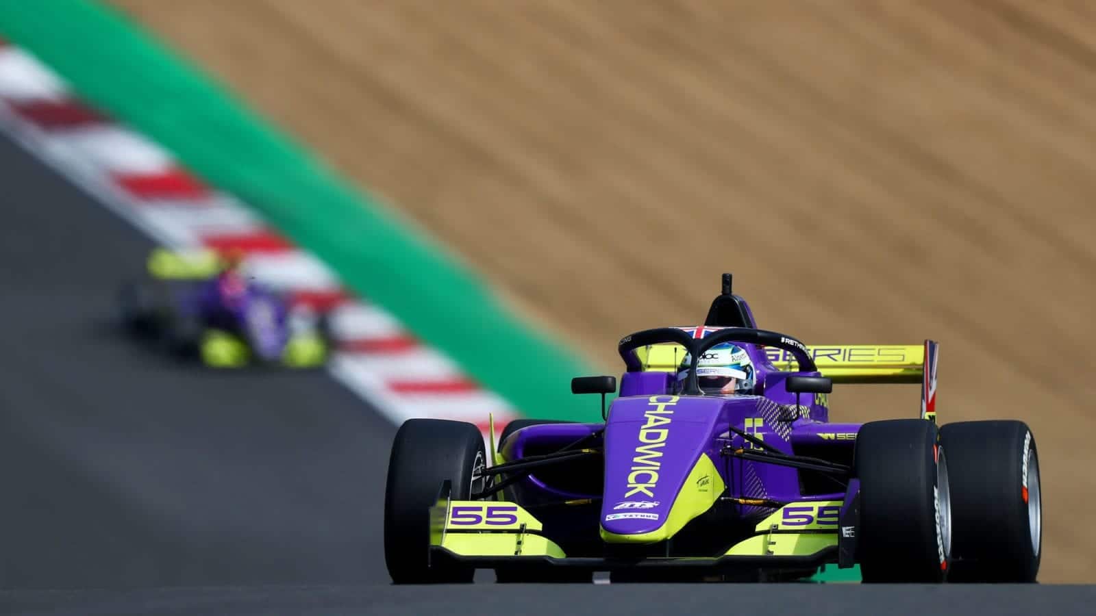 LONGFIELD, ENGLAND - AUGUST 11: Jamie Chadwick of Great Britain drives her a Tatuus F3 T-318 during qualifying for the W Series round six and final race of the inaugural championship at Brands Hatch on August 11, 2019 in Longfield, England. (Photo by Dan Istitene/Getty Images)
