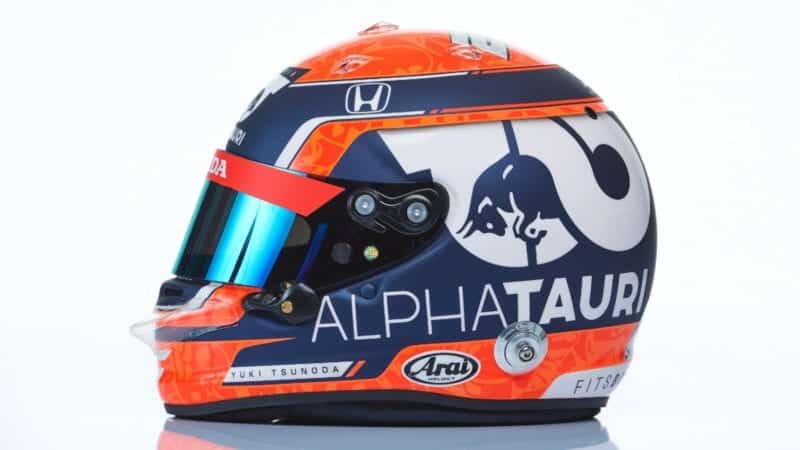 Yuki Tsunoda F1 2021 Helmet