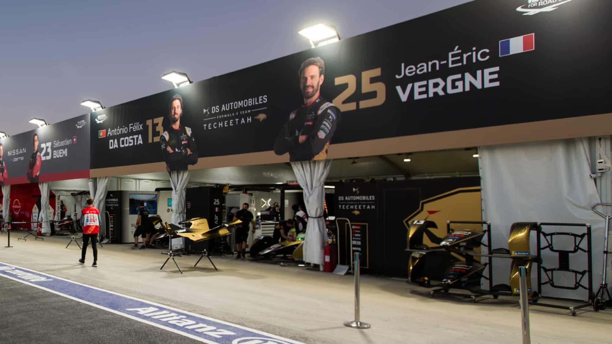 DS Techeetah garage in Saudi Arabia