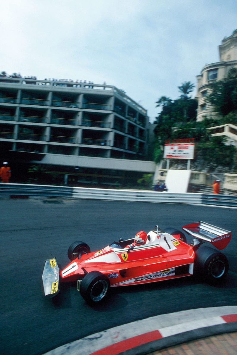 Ferrari of Niki Lauda in the 1976 Monaco Grand Prix