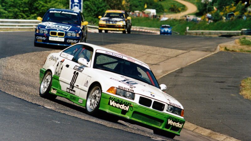 1996 Nurburgring 24 winning car with Sabine Schmitz