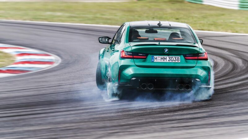 2021 BMW M3 on track