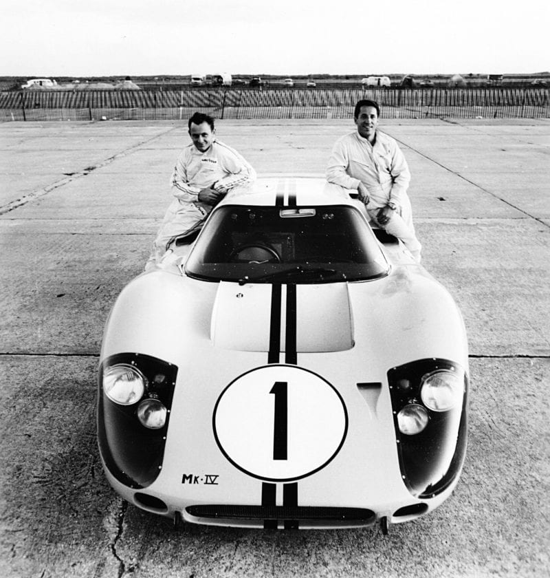 Bruce McLaren and Mario Andretti