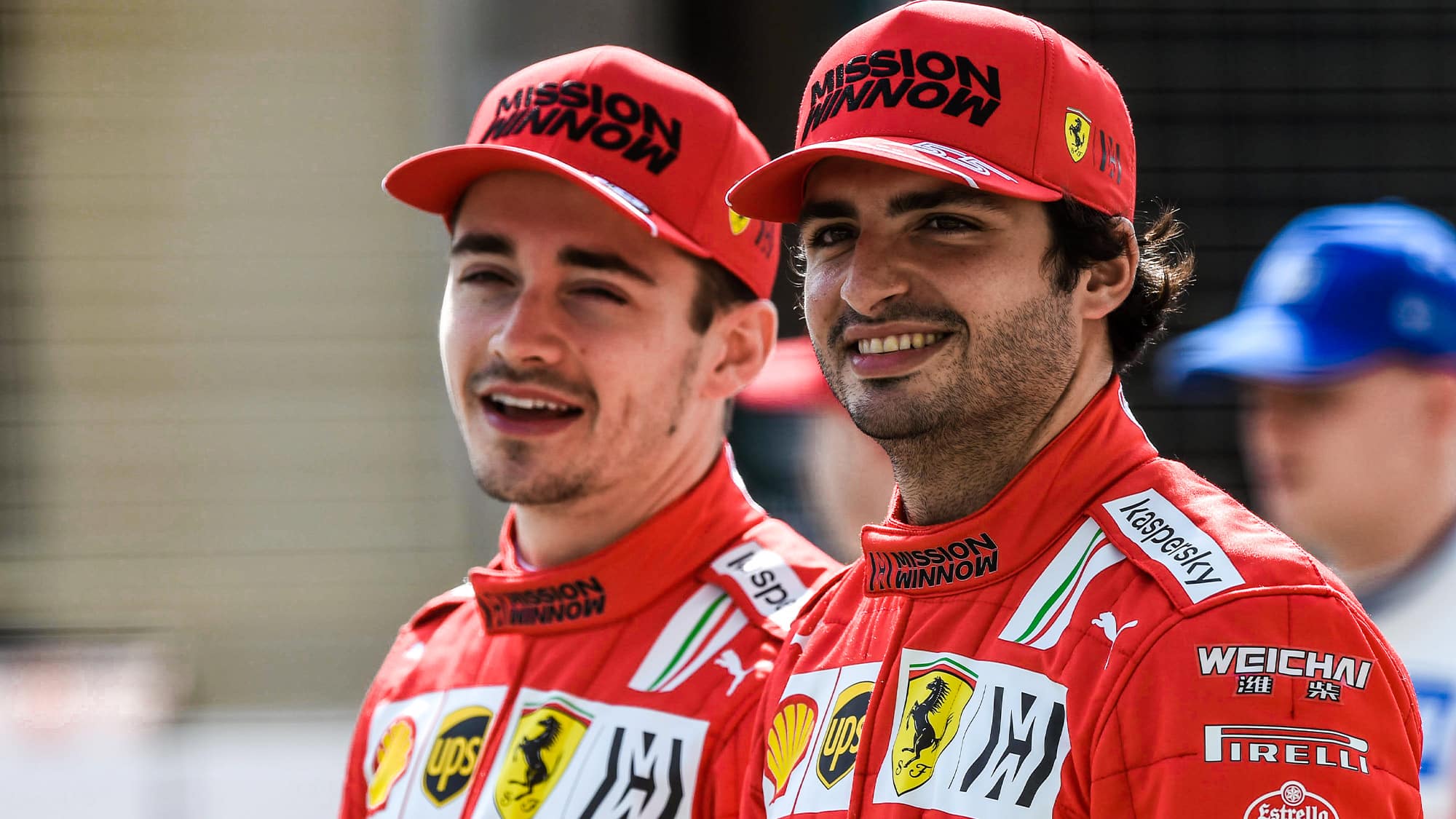 Charles Leclerc and Carlos Sainz ahead of the 2021 F1 season