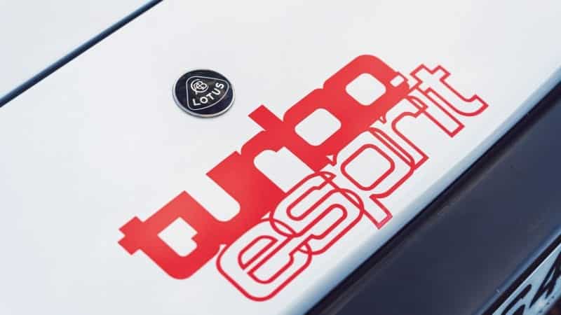 Colin Chapman Lotus Esprit bonnet badge