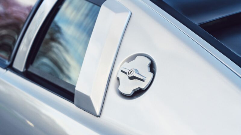 Fuel filler cap of Lotus Esprit owned by Colin Chapman