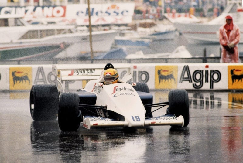 Toleman of Ayrton Senna in the 1984 Monaco Grand Prix