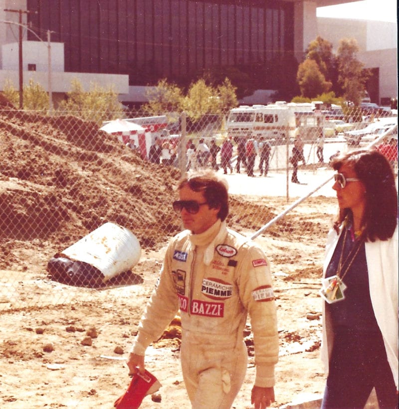Gilles Villeneuve at Long Beach for the 1980 US Grand Prix