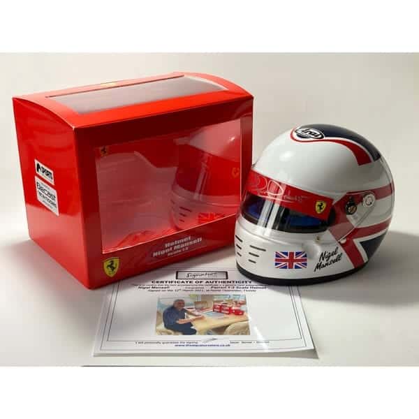 Nigel Mansell Helmet Signed