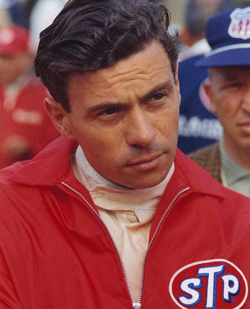 Jim Clark in STP jacket in the 1966 Indy 500