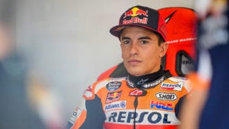 Marc Márquez rides bike again for first time since July last year