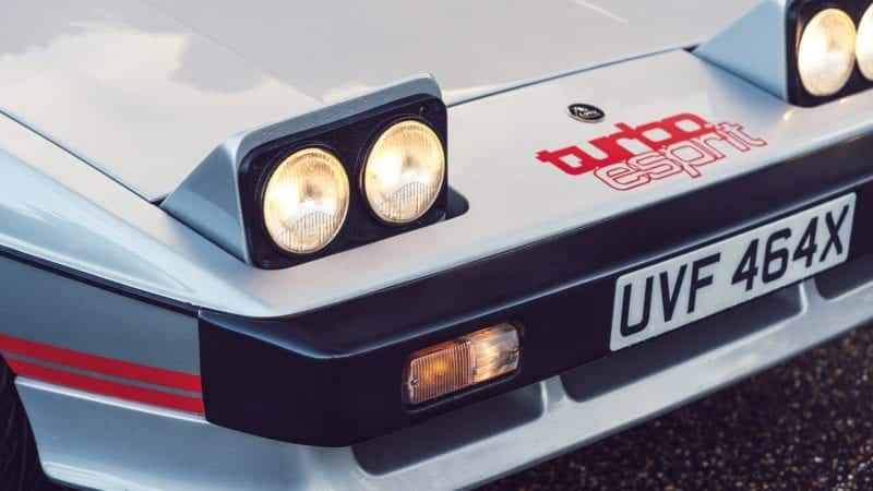 Pop up headlights of Lotus Esprit owned by Colin Chapman
