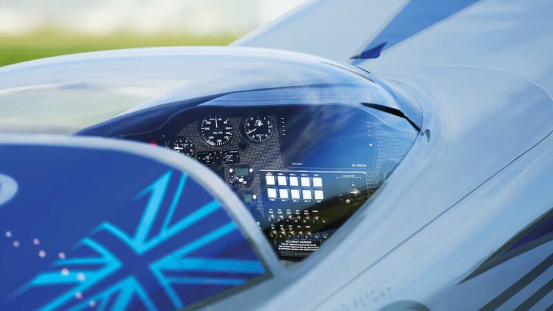 Rolls Royce electric plane cockpit