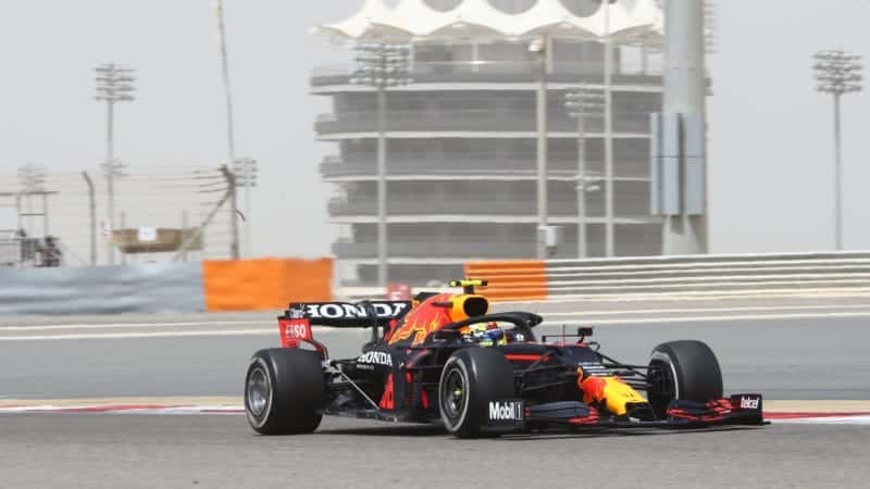 Sergio Perez, Red Bull 2021 testing