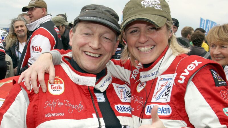 Sabine Schmitz with Klaus Abbelen