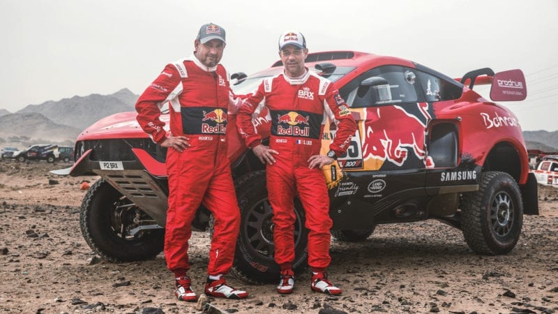 Sebastien Loeb with Daniel Elena on the 2021 Dakar