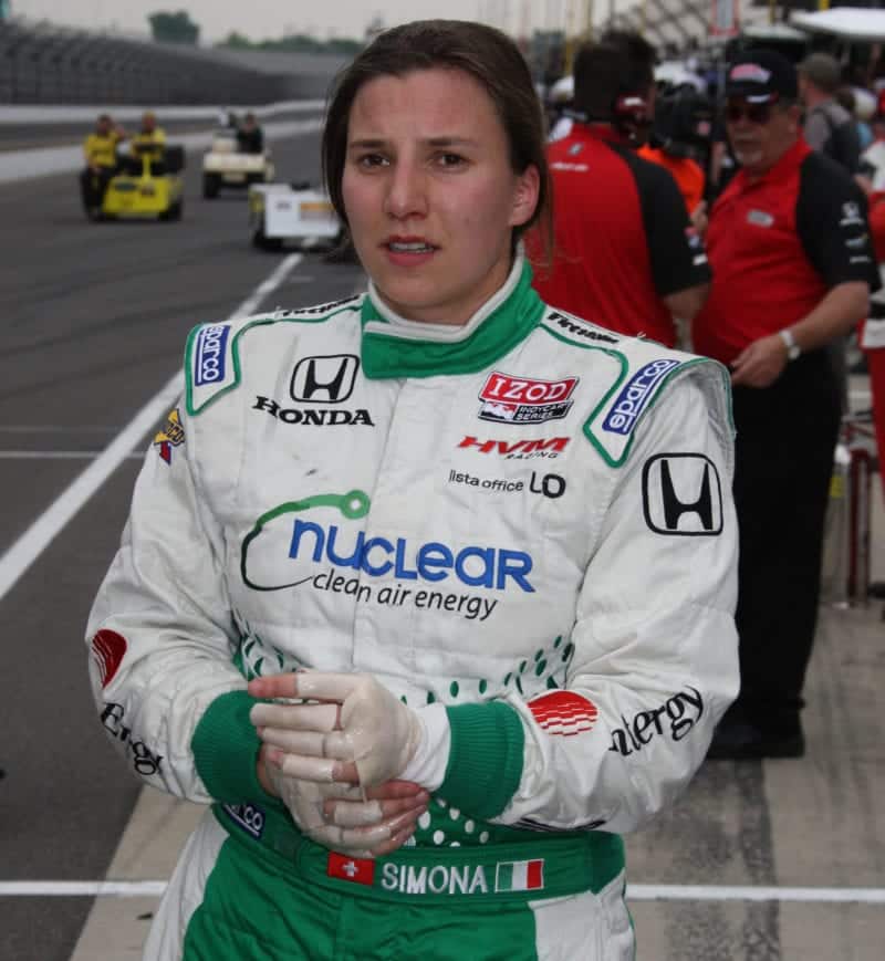 Simona de Silvestro at 2011 Indy qualifying