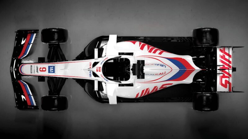 2021 Haas VF21 F1 livery