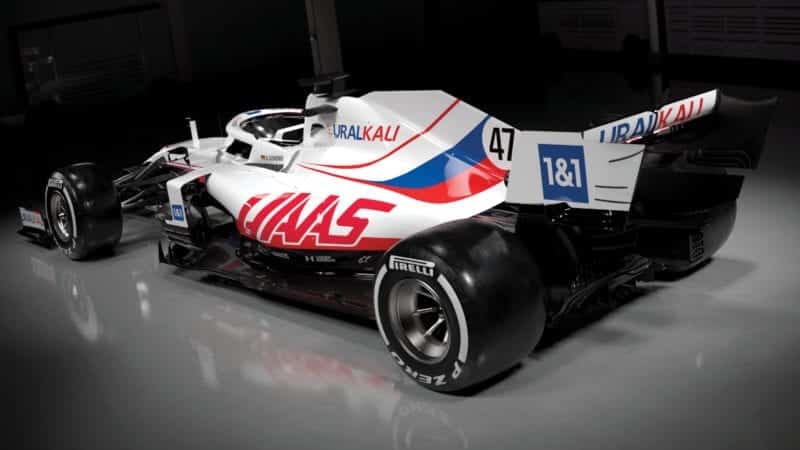 2021 Haas VF21 F1 livery