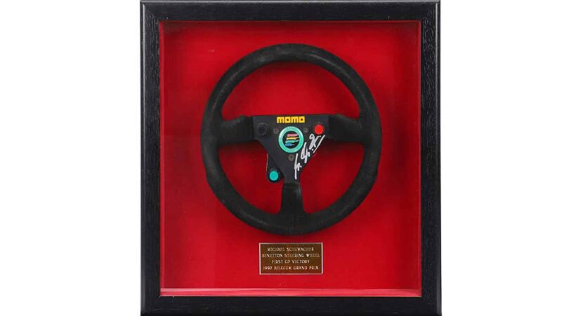 Michael Schumacher Benetton B192 steering wheel