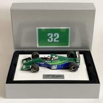 Product image for Michael Schumacher signed, 1:18 scale Jordan 191, boxed set.
