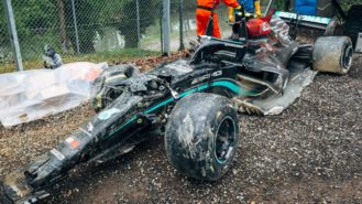 Mercedes working to salvage Bottas’s engine after 30G Imola crash
