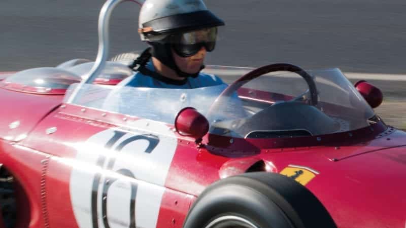 Derek Hill in Sharknose Ferrari 156 No16