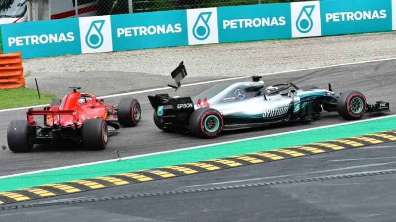 Sebastian Vettel, Lewis Hamilton 2018 Italian GP