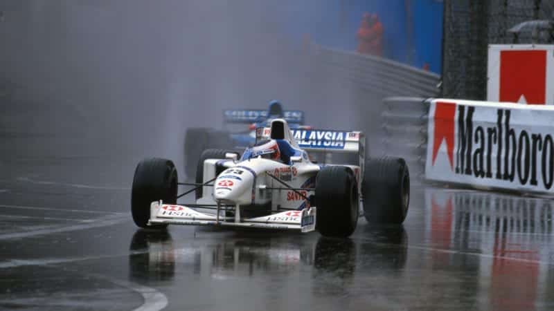Jan Magnussen in the 1997 Monaco Grand Prix