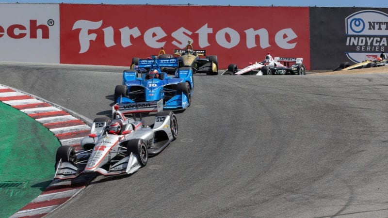 Laguna Seca corkscrew during the 2019 IndyCar Grand Prix of Monterey