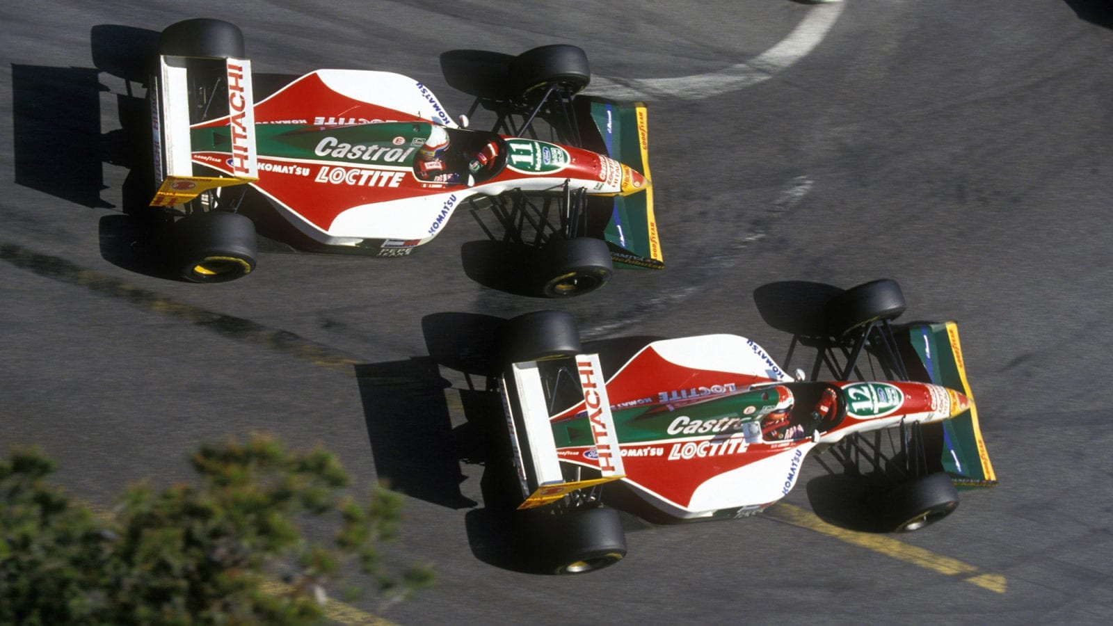 Lotus 107s in Monaco 1993