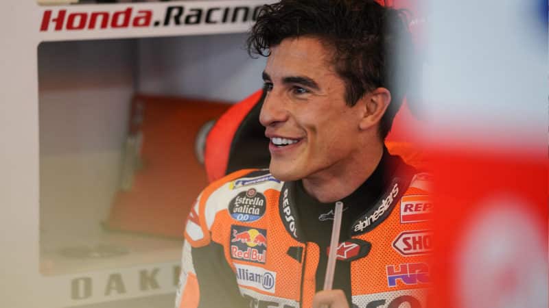 Marc Marquez smiles at the 2021 MotoGP Portuguese GP