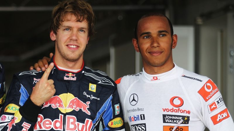 Sebastian Vettel, Lewis Hamilton, 2010 Japanese GP