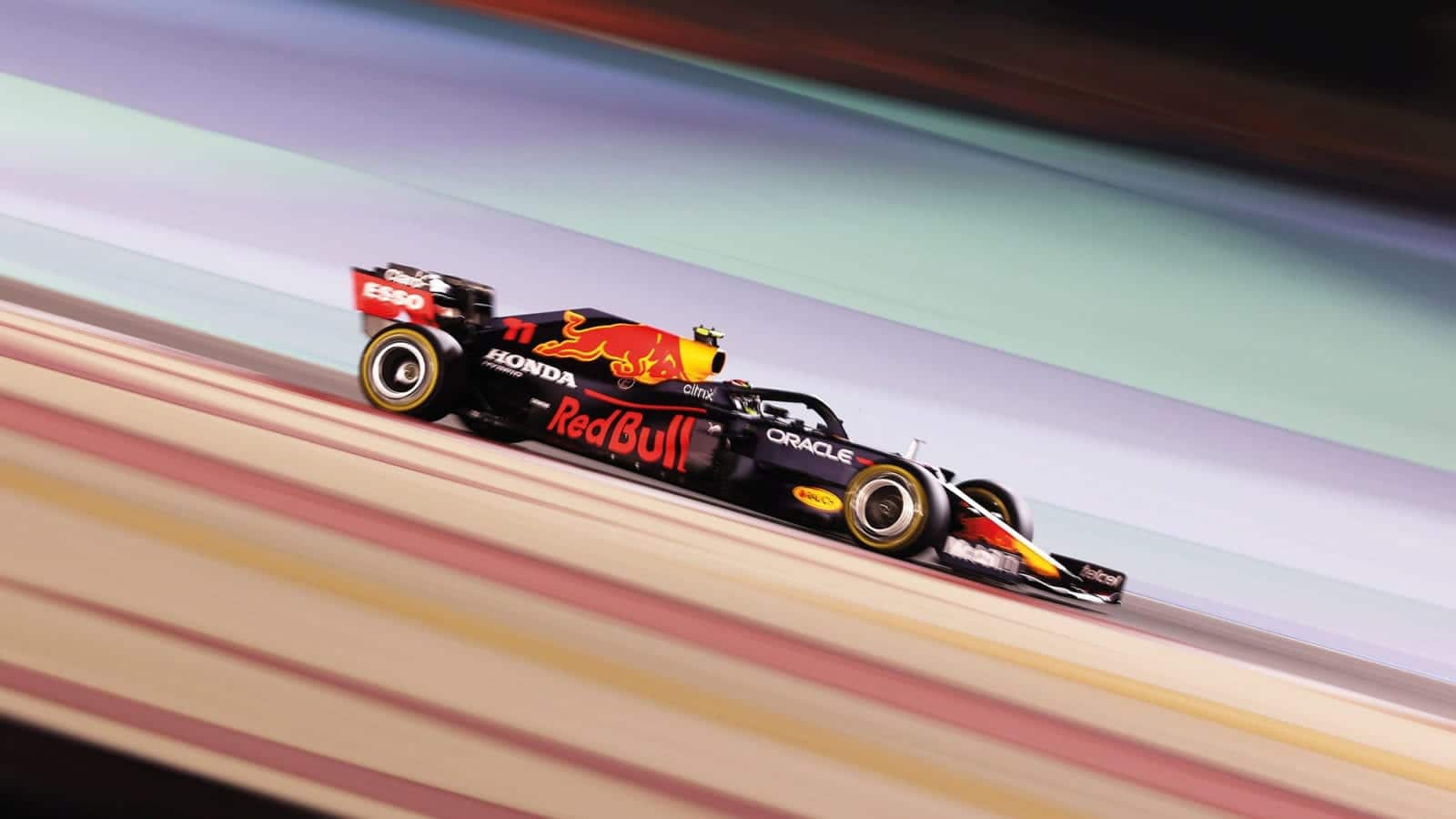 Red Bull of Sergio Perez at the 2021 Bahrain Grand Prix