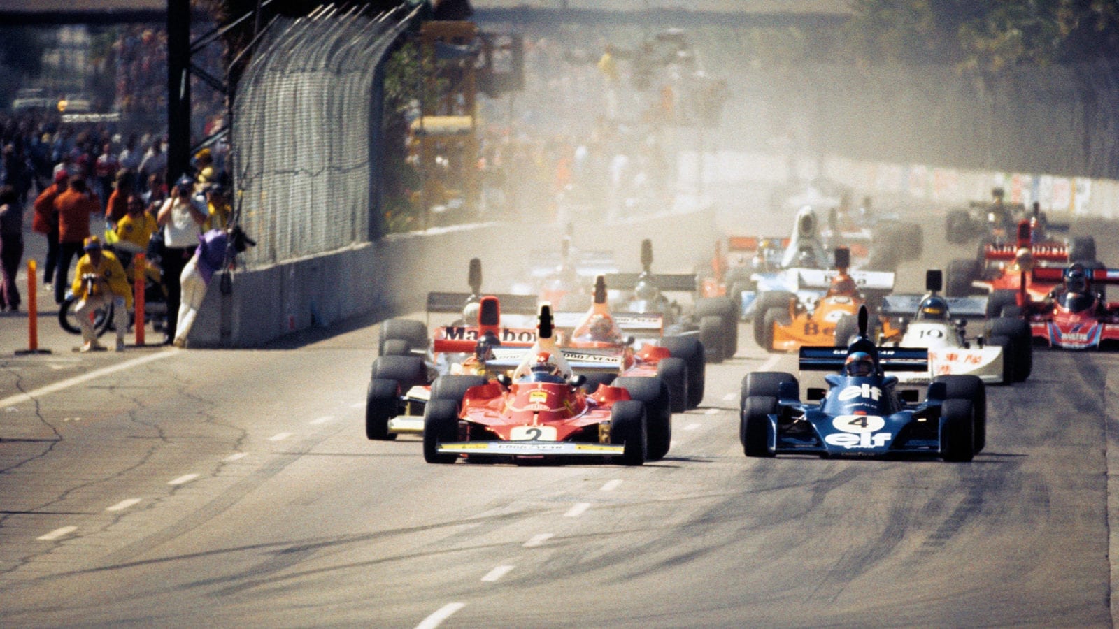 Start of the 1976 Grand Prix West at Long Beach