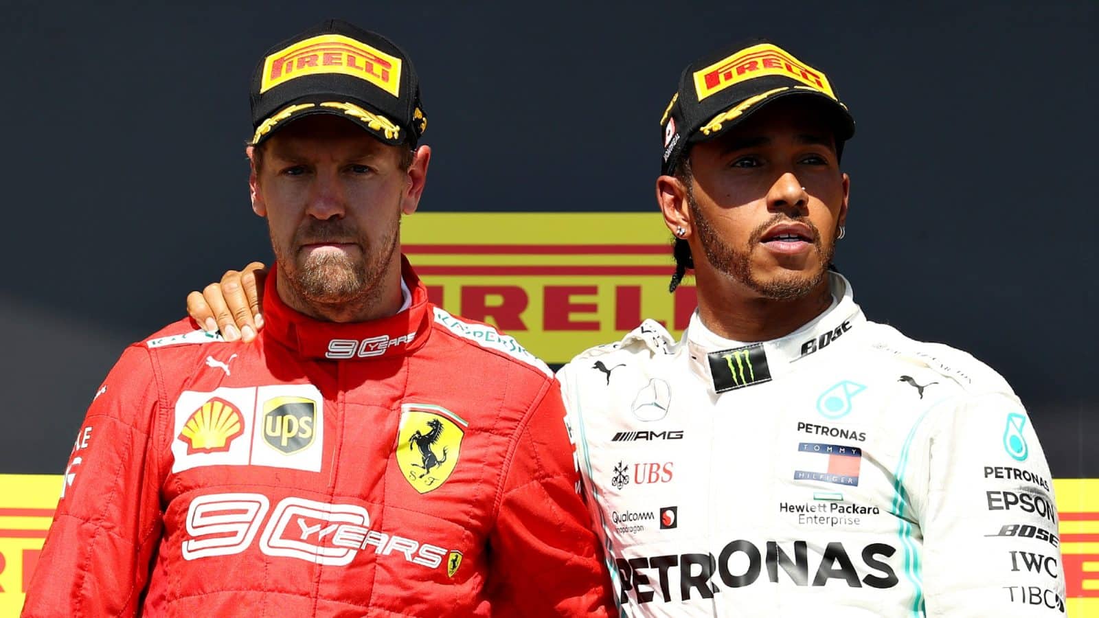 Sebastian Vettel and Lewis Hamilton, 2019 Canadian GP
