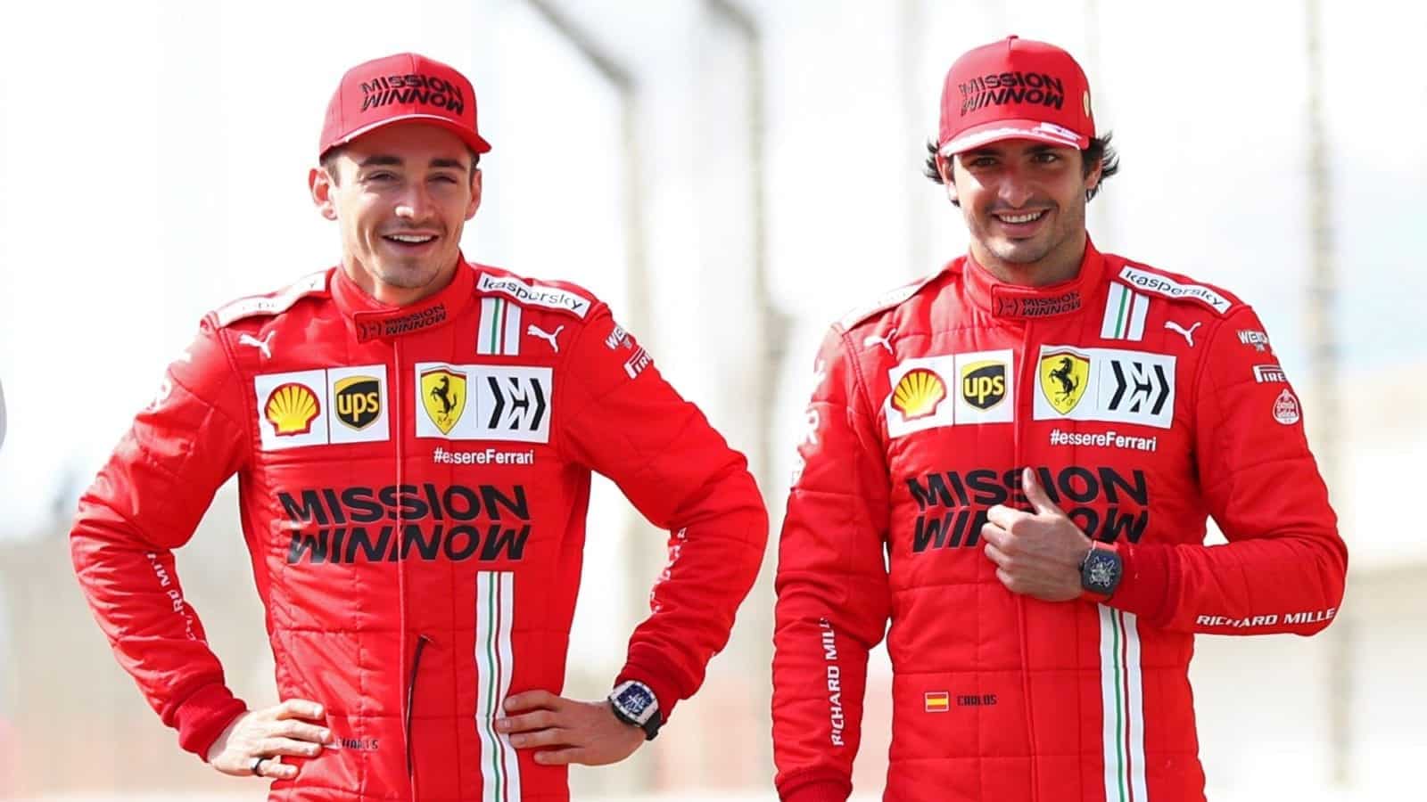 Charles Leclerc, Carlos Sainz, 2021 Bahrain gp