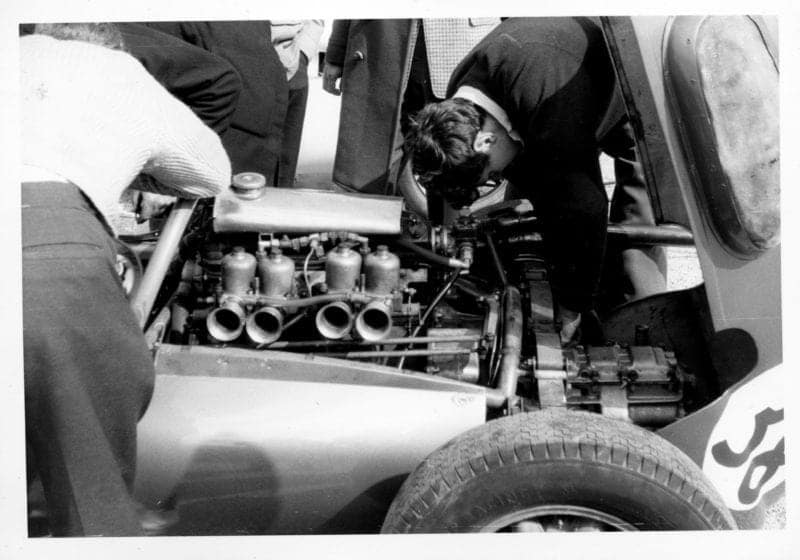 Climax motor in Cooper at Goodwood 1960