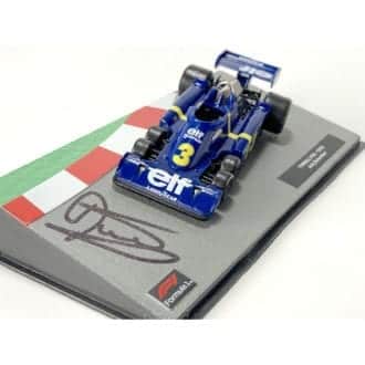 Product image for Jody Scheckter signed Tyrrell P34 six-wheeler, 1:43 scale