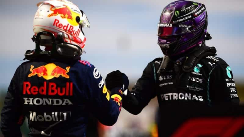 Max Verstappen, Lewis Hamilton, 2021 Portuguese GP