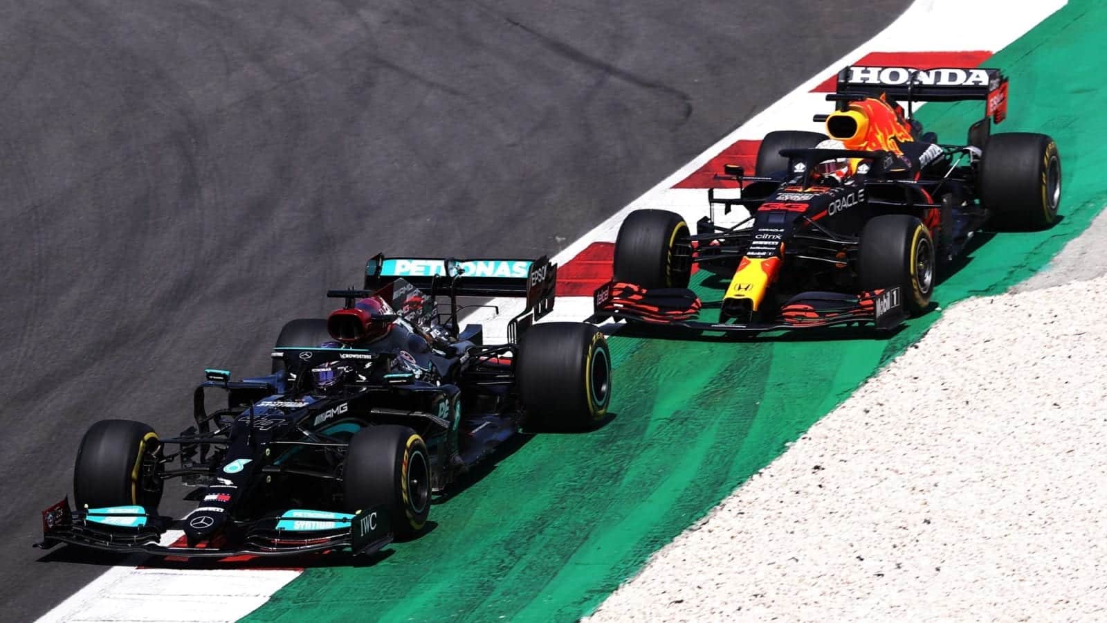 Lewis Hamilton, Max Verstappen, 2021 Portugueuse Grand Prix