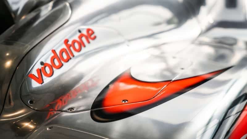 Lewis Hamilton McLaren MP4-25 for auction engine cover detail