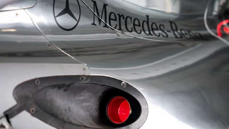 Lewis Hamilton McLaren MP4-25 for auction exhaust