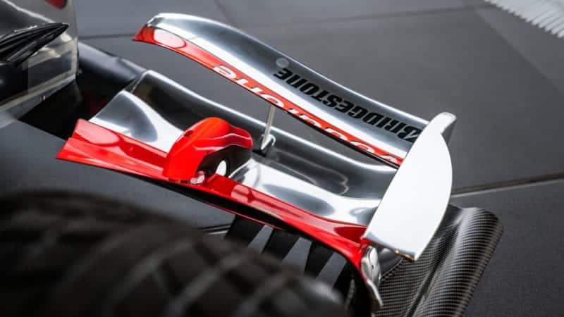 Lewis Hamilton McLaren MP4-25 for auction front wing detail