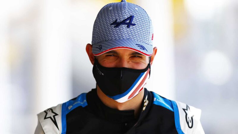 BARCELONA, SPAIN - MAY 06: Esteban Ocon of France and Alpine F1 Team looks on in the Paddock during previews ahead of the F1 Grand Prix of Spain at Circuit de Barcelona-Catalunya on May 06, 2021 in Barcelona, Spain. (Photo by Dan Istitene - Formula 1/Formula 1 via Getty Images)