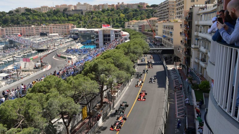 Start of the 2021 Monaco Grand Prix
