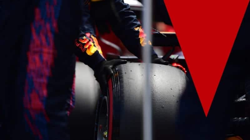 PORTIMAO, PORTUGAL - MAY 02: A Red Bull team member prepares the tyres during the F1 Grand Prix of Portugal at Autodromo Internacional Do Algarve on May 02, 2021 in Portimao, Portugal. (Photo by Mario Renzi - Formula 1/Formula 1 via Getty Images)