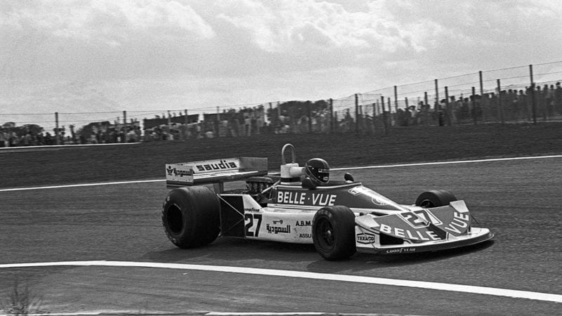 Williams of Patrick Neve in the 1977 Spanish Grand Prix