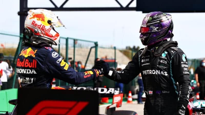 Max Verstappen, Lewis Hamilton 2021 Portugal GP