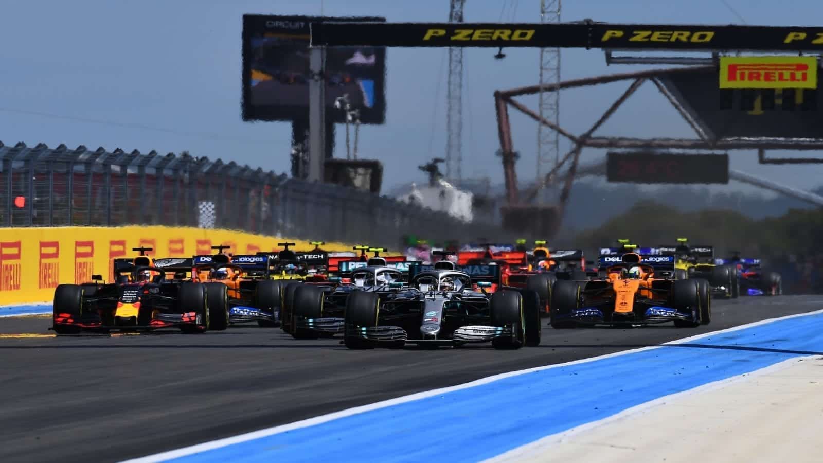 2019 French GP race start